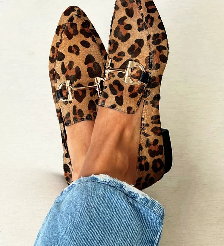 Claire | Mocassins Élégants Léopard