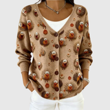 Léonie | Cardigan Douillet En Maille Boutonné
