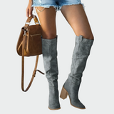 Caroline | Bottes en cuir orthopédiques à hauteur de genou
