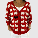 Aline | Cardigan Douillet En Maille Boutonné