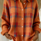 Capucine | Veste en Tricot à Carreaux