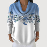 Colette | Pull Floral avec Col Roulé