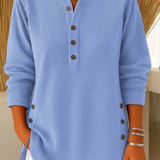Célestine | Tunique Henley avec Boutons