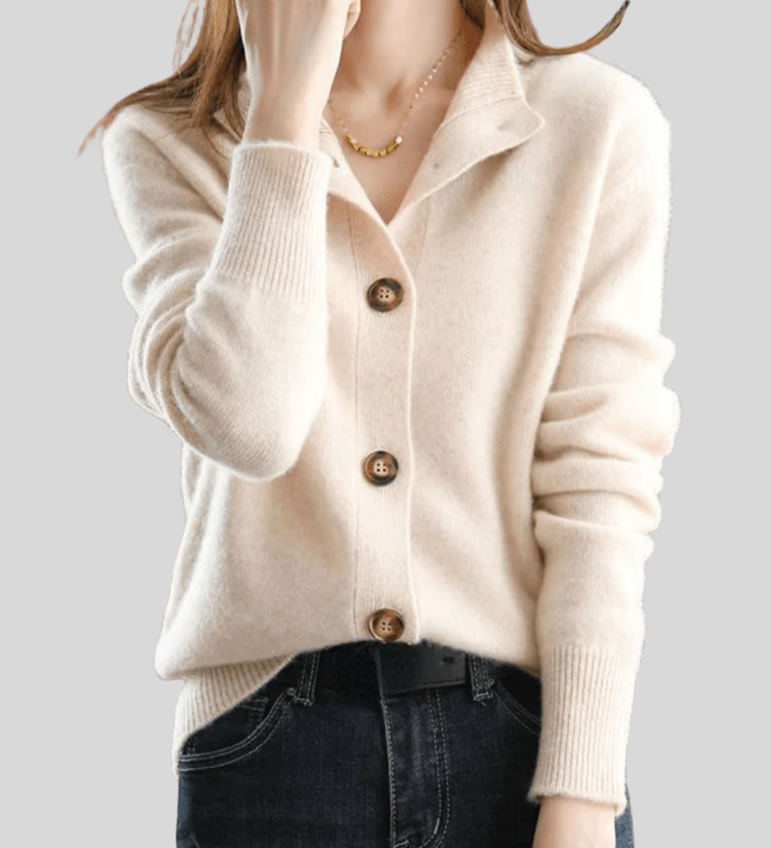 Claire | Cardigan Rétro En Cachemire