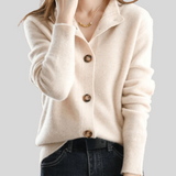 Claire | Cardigan Rétro En Cachemire