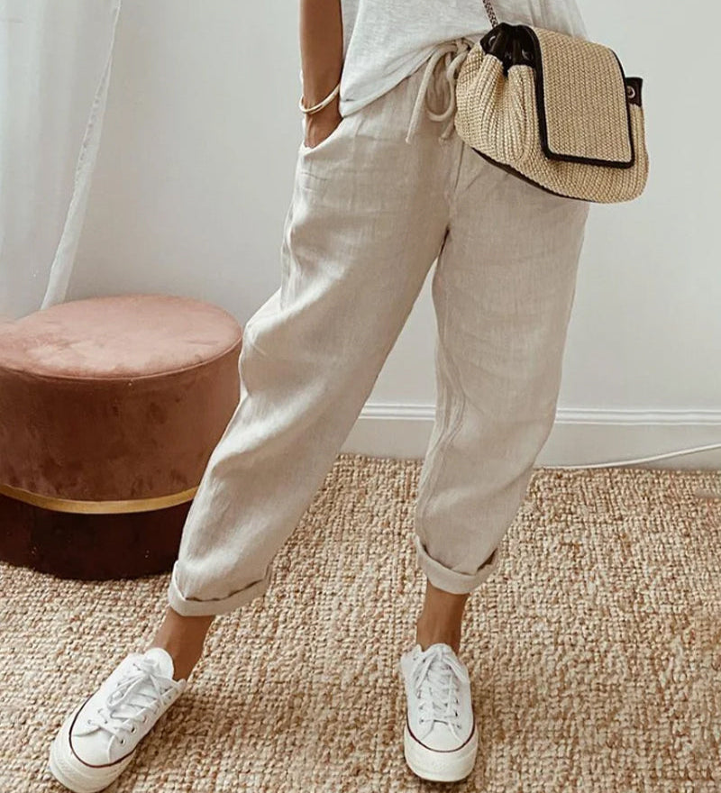 Colette - Pantalon Fluide Confort Élégant