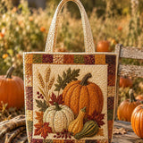 Sac Artisanal - Patchwork citrouille et érable, vue 2