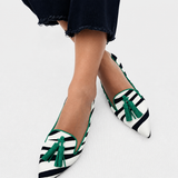 Riane | Mocassins Zébrés Verts