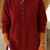 Célestine | Tunique Henley avec Boutons