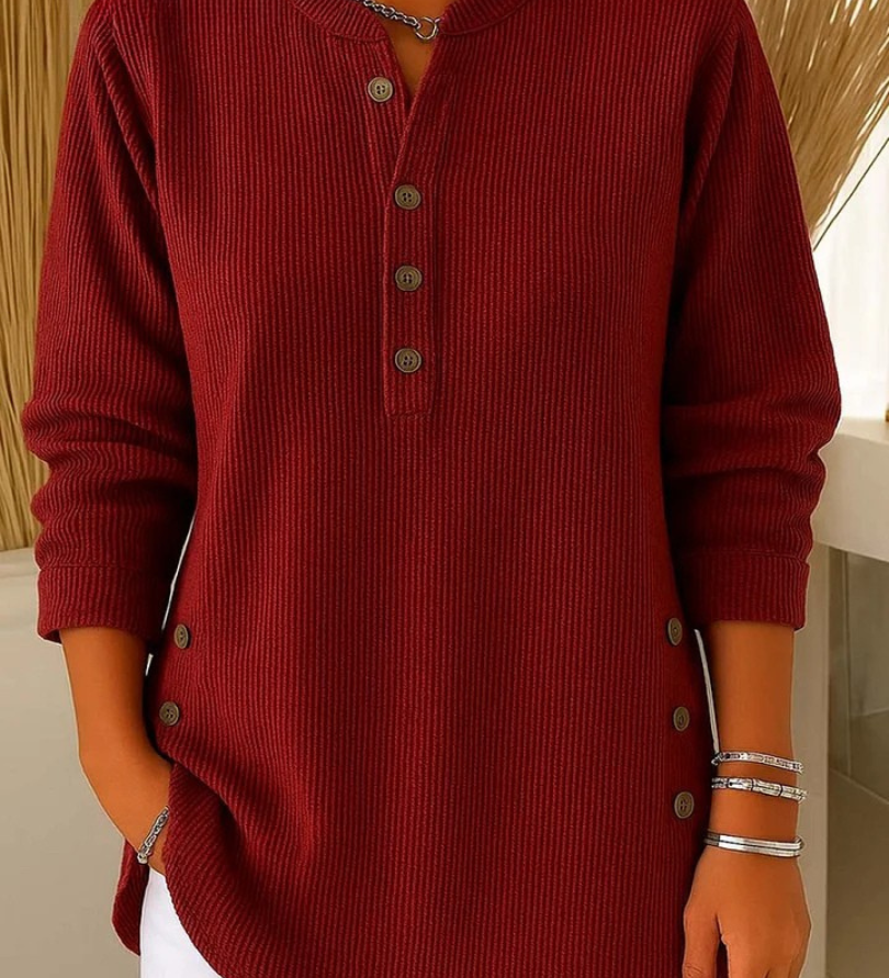 Célestine | Tunique Henley avec Boutons