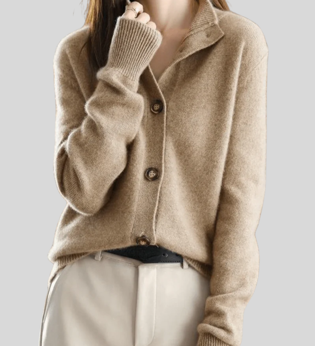 Claire | Cardigan Rétro En Cachemire