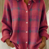 Capucine | Veste en Tricot à Carreaux