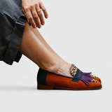 Fallon | Mocassins Léopard Marron