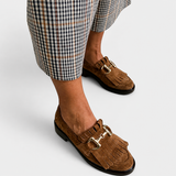 Éléonore | Mocassins Marron à Bout Rond