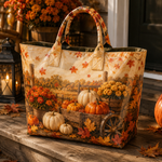 Sac cabas en PVC - Récolte de citrouilles