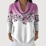 Colette | Pull Floral avec Col Roulé