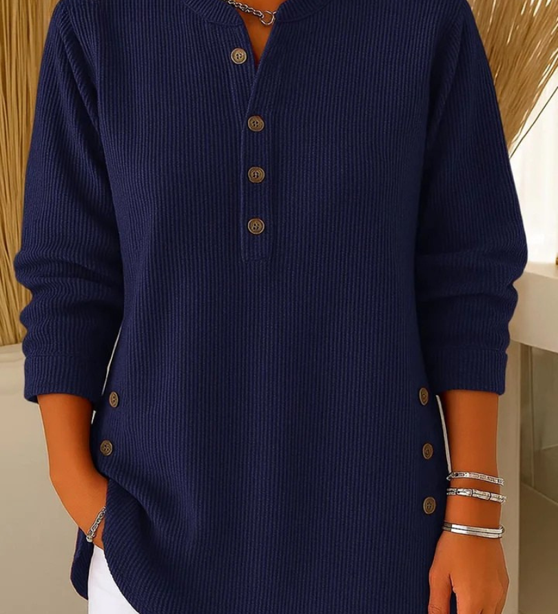Célestine | Tunique Henley avec Boutons