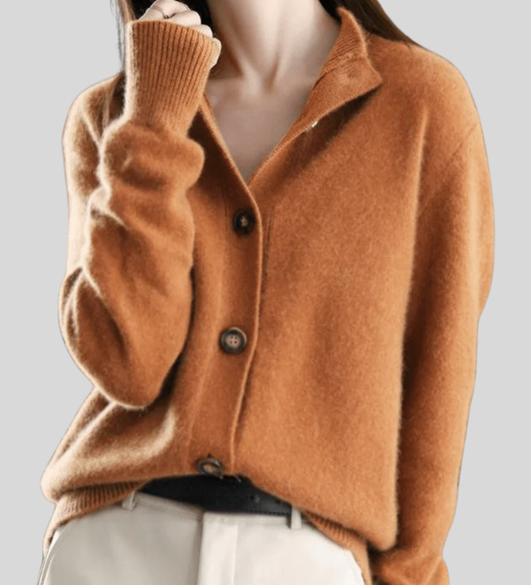 Claire | Cardigan Rétro En Cachemire