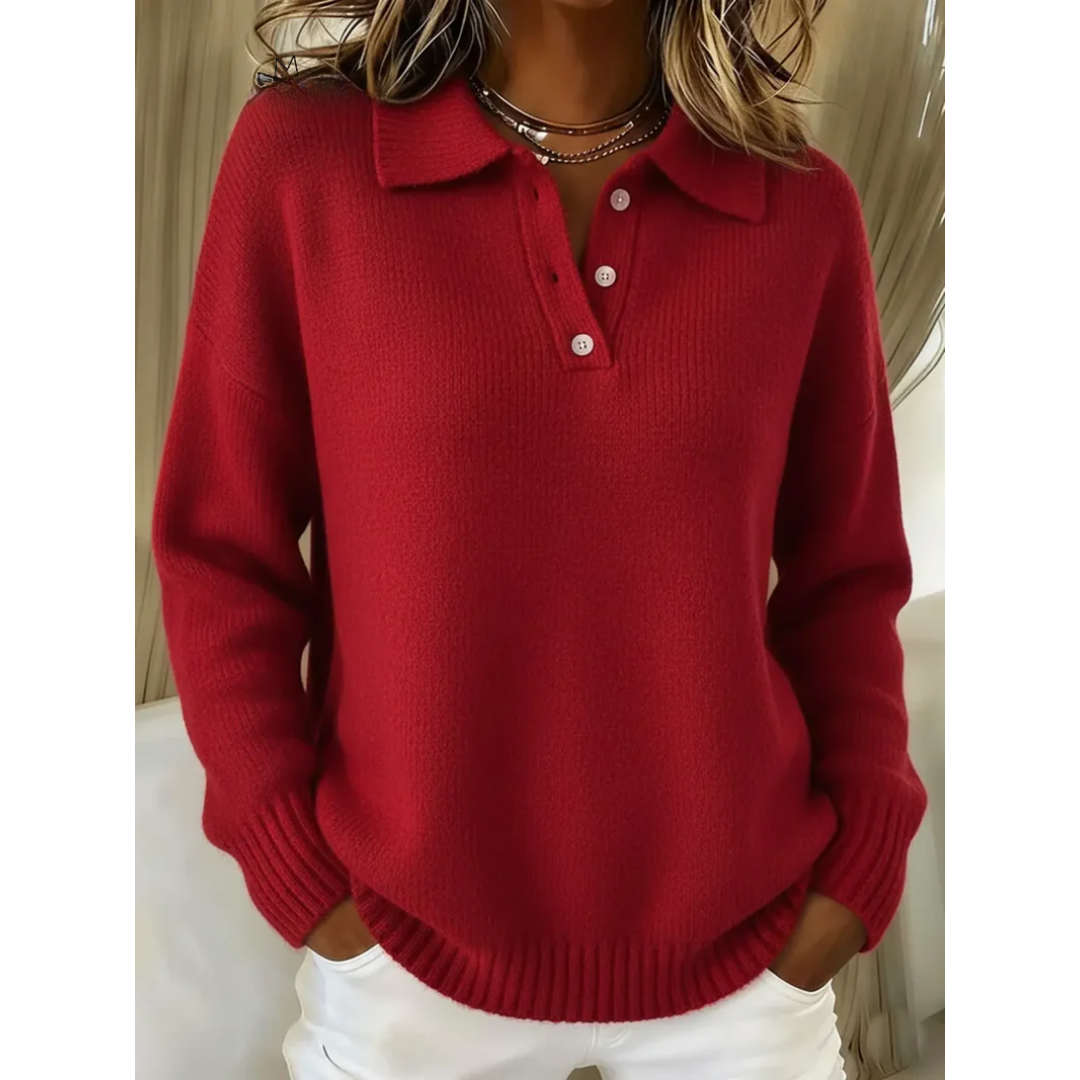 Léa | Pull Polo Doux