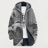 Anaïs | Manteau à Motif Ondulé
