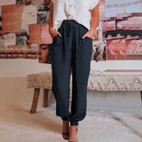 Coralie - Pantalons Élegants à Cordon