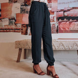 Coralie - Pantalons Élegants à Cordon
