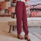 Coralie - Pantalons Élegants à Cordon