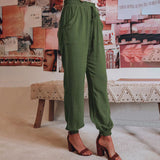 Coralie - Pantalons Élegants à Cordon