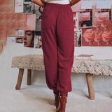 Coralie - Pantalons Élegants à Cordon