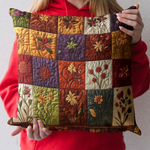 Housse de coussin matelassée - Bouquet d'automne