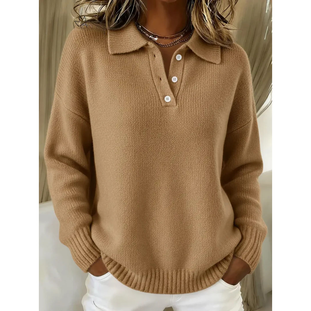Léa | Pull Polo Doux