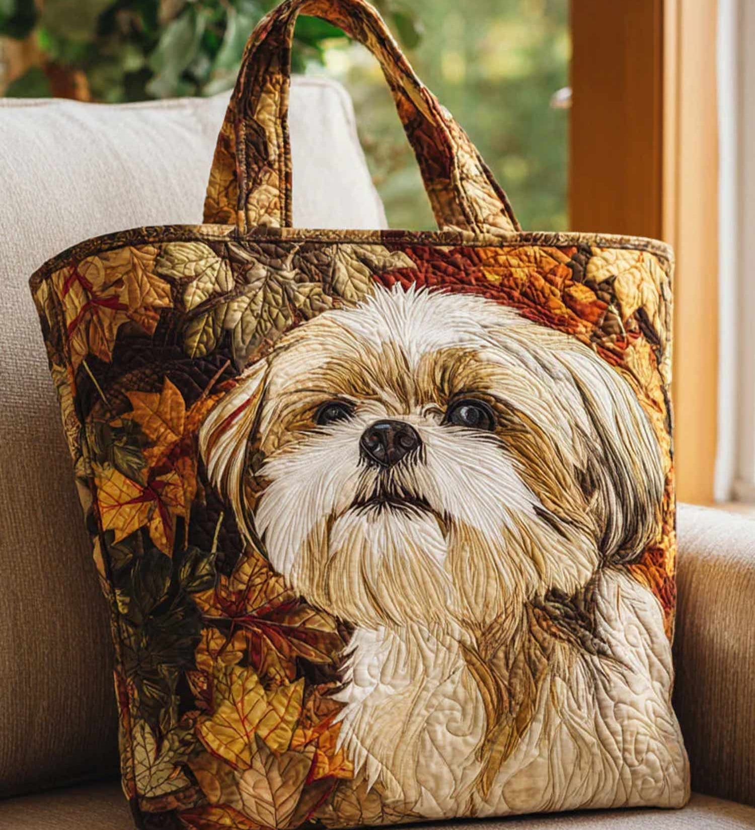 Sac Artisanal - Shih tzu d'automne II