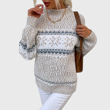 Apolline | Pull rétro à motif norvégien