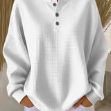 Hortense | Sweat-shirt Henley Gofré
