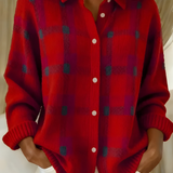 Capucine | Veste en Tricot à Carreaux