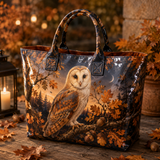 Sac cabas en PVC - Hibou au crépuscule