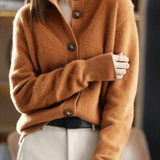 Claire | Cardigan Rétro En Cachemire
