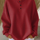 Hortense | Sweat-shirt Henley Gofré
