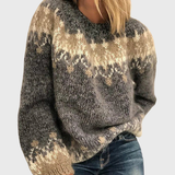 Jeanne | Pull enveloppant à motif norvégien