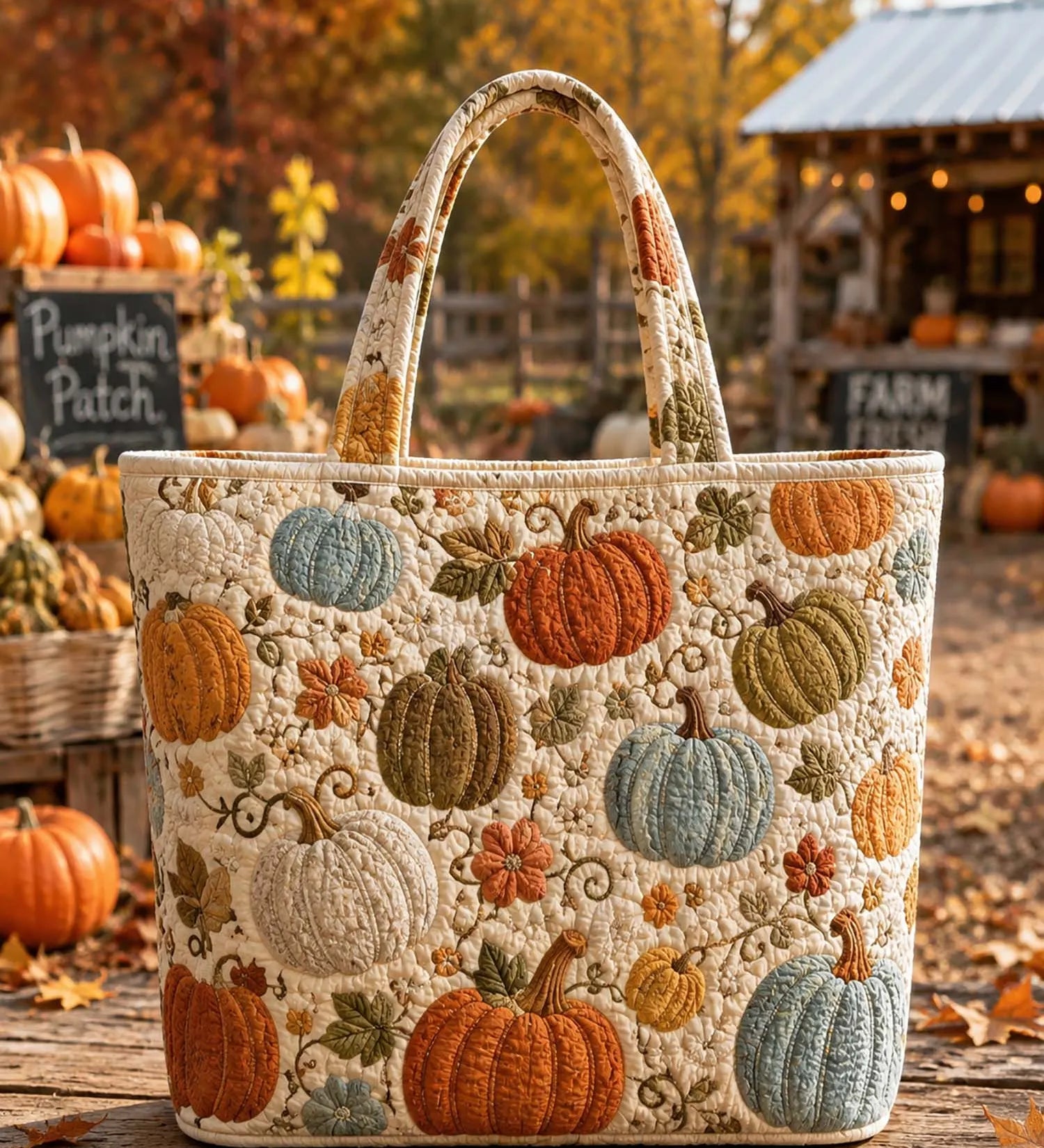 Sac Artisanal - Citrouilles multicolores