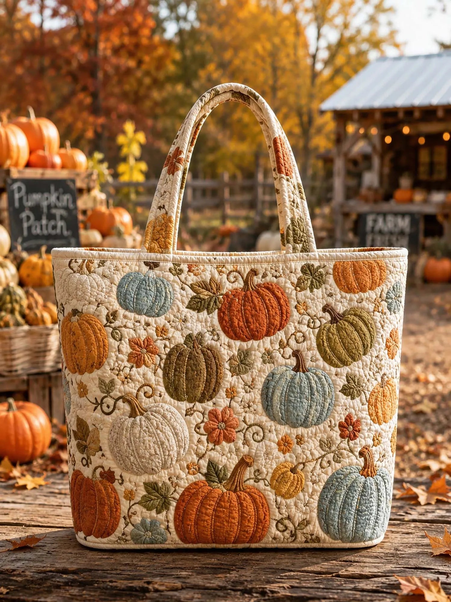 Sac Artisanal - Citrouilles multicolores