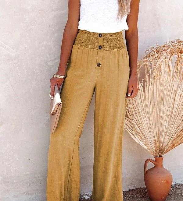 Rosine - Pantalon Taille Haute Détendu