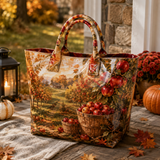 Sac cabas en PVC - Verger d'automne