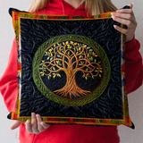 Housse de coussin matelassée - Majesté d'automne