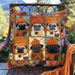 Housse de coussin matelassée - Carlins cosy IV