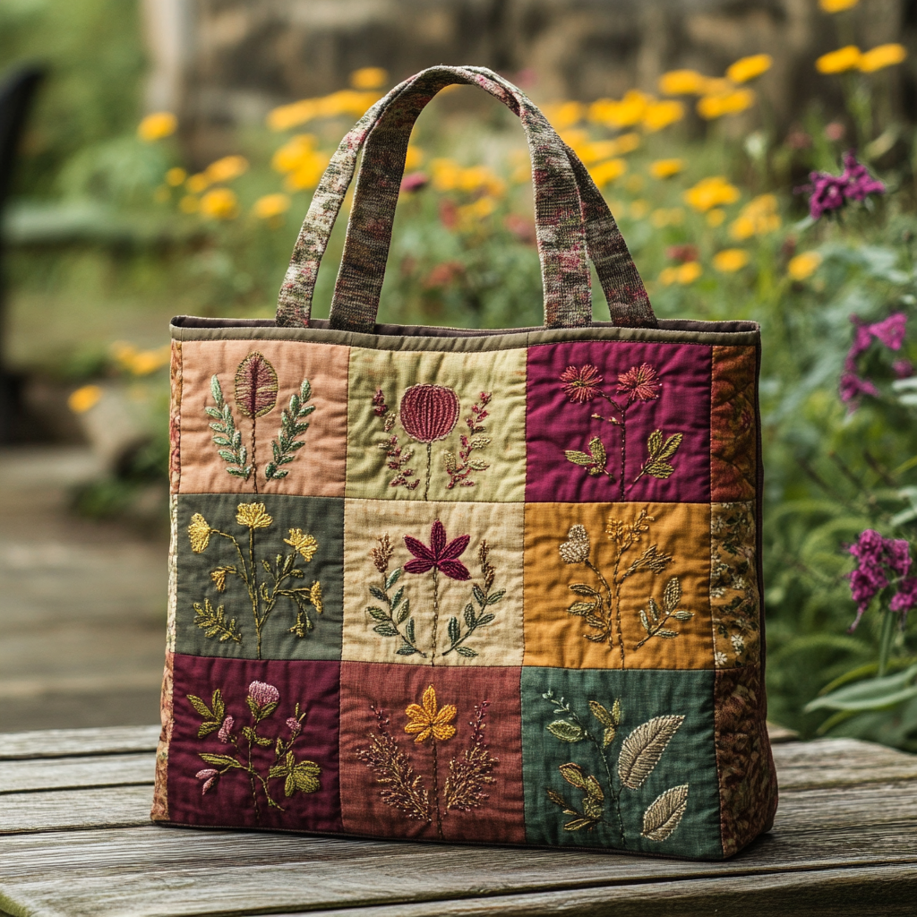 Sac Artisanal - Floraison d'automne
