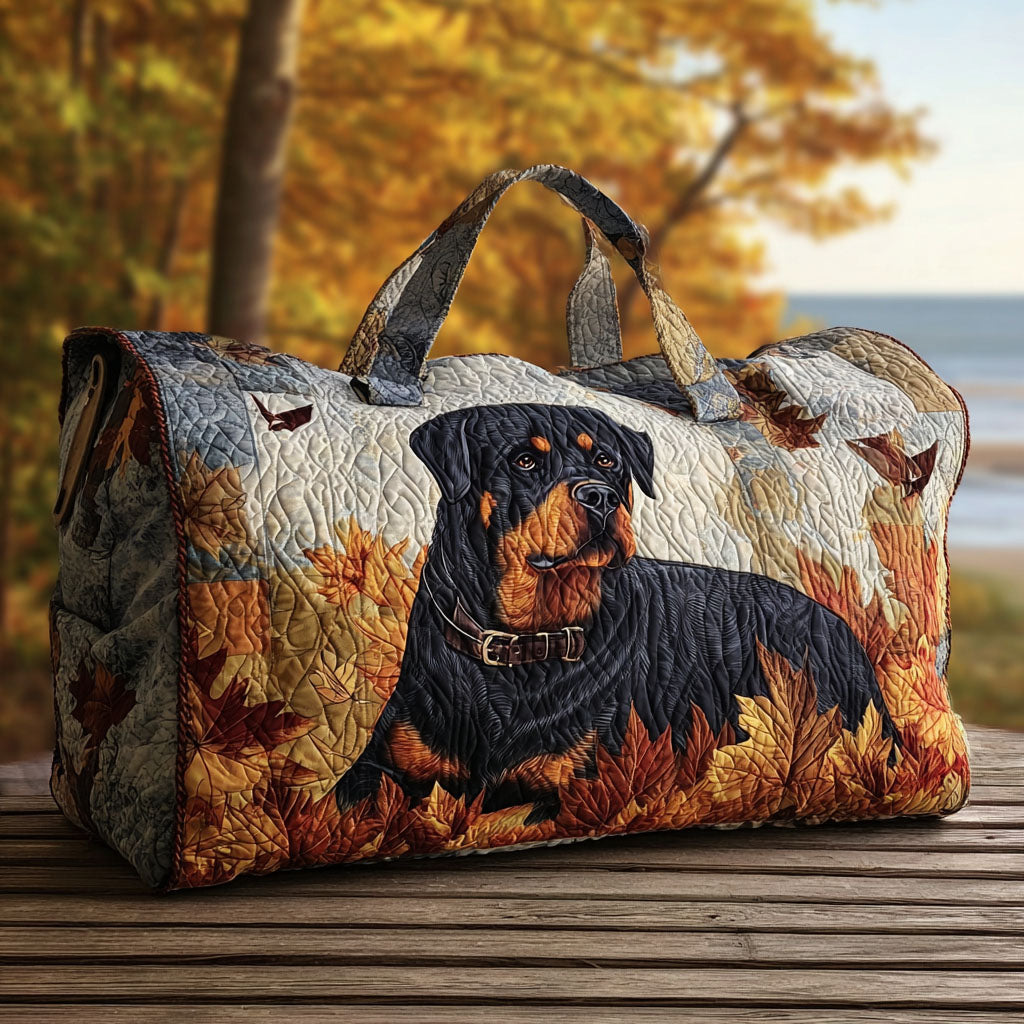 Sac de voyage matelassé - Rottweiler dans la brise