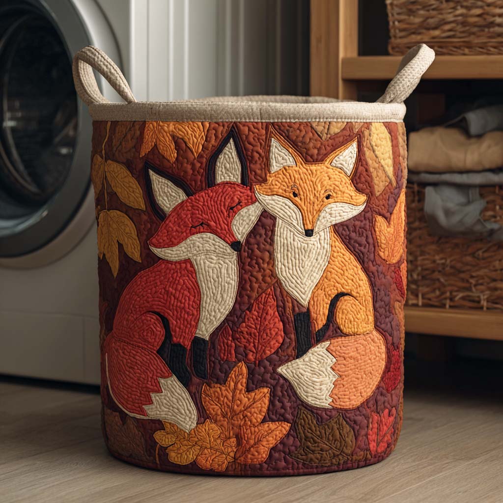 Panier à linge matelassé Lueur d'automne – Manon Deauville