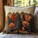 Housse de coussin matelassée - Mirage en forêt