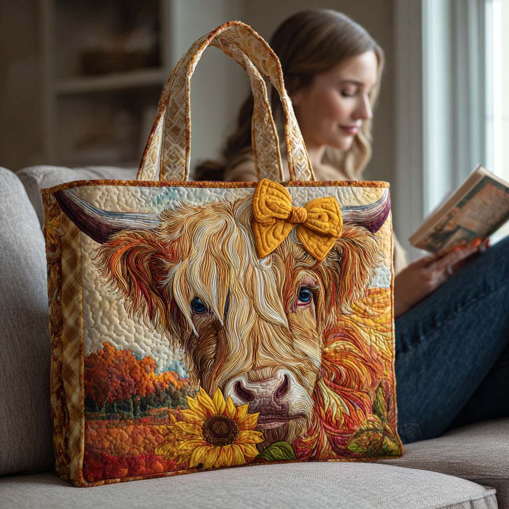 Sac Artisanal - Vache highland d'automne